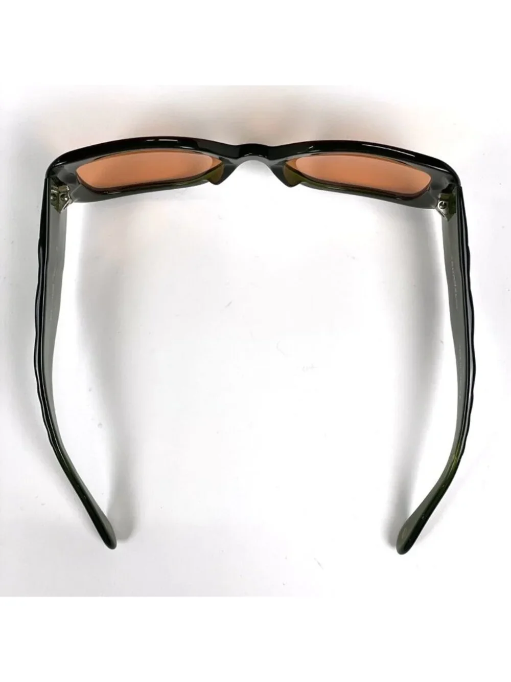 Chanel CC Logo Sunglasses Eyewear Acetate Brown Green